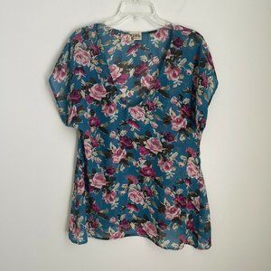 Show Me Your Mumu Blue Jadakiss Print Soaree Top Tunic